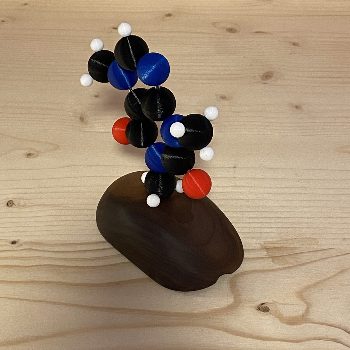 3D Printed Molecule Model of Caffeine