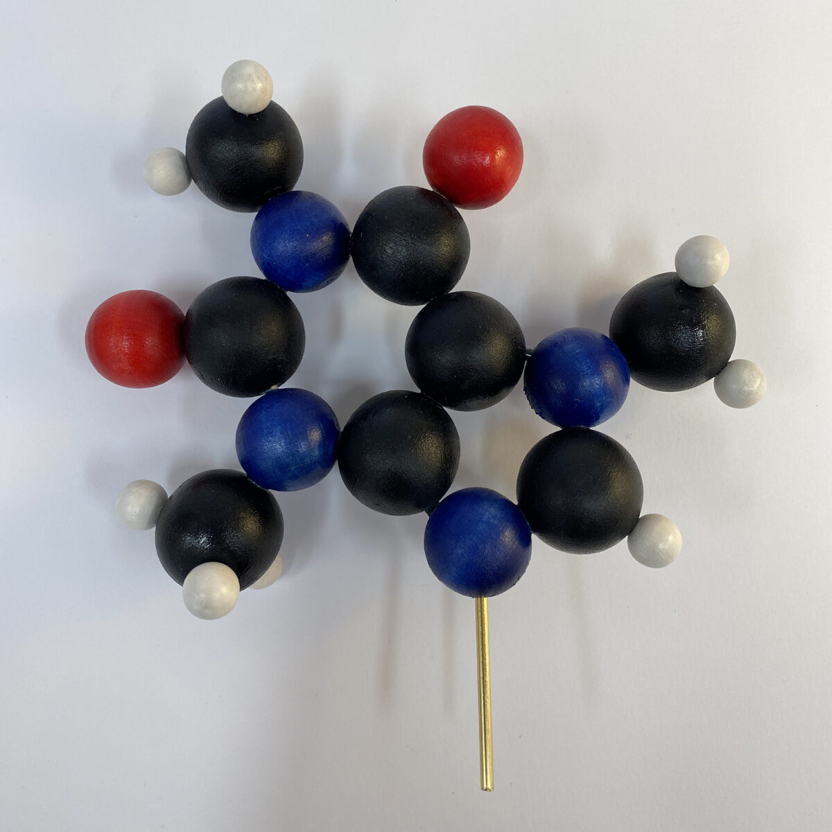Caffeine molecule model