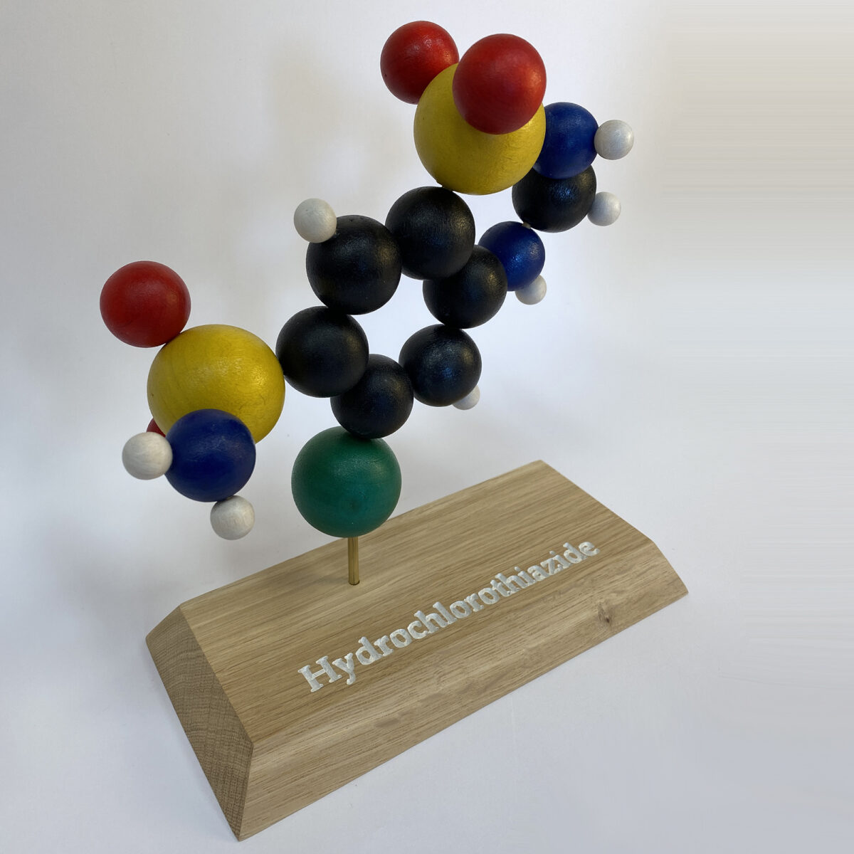 Hydrochlorothiazide molecule model