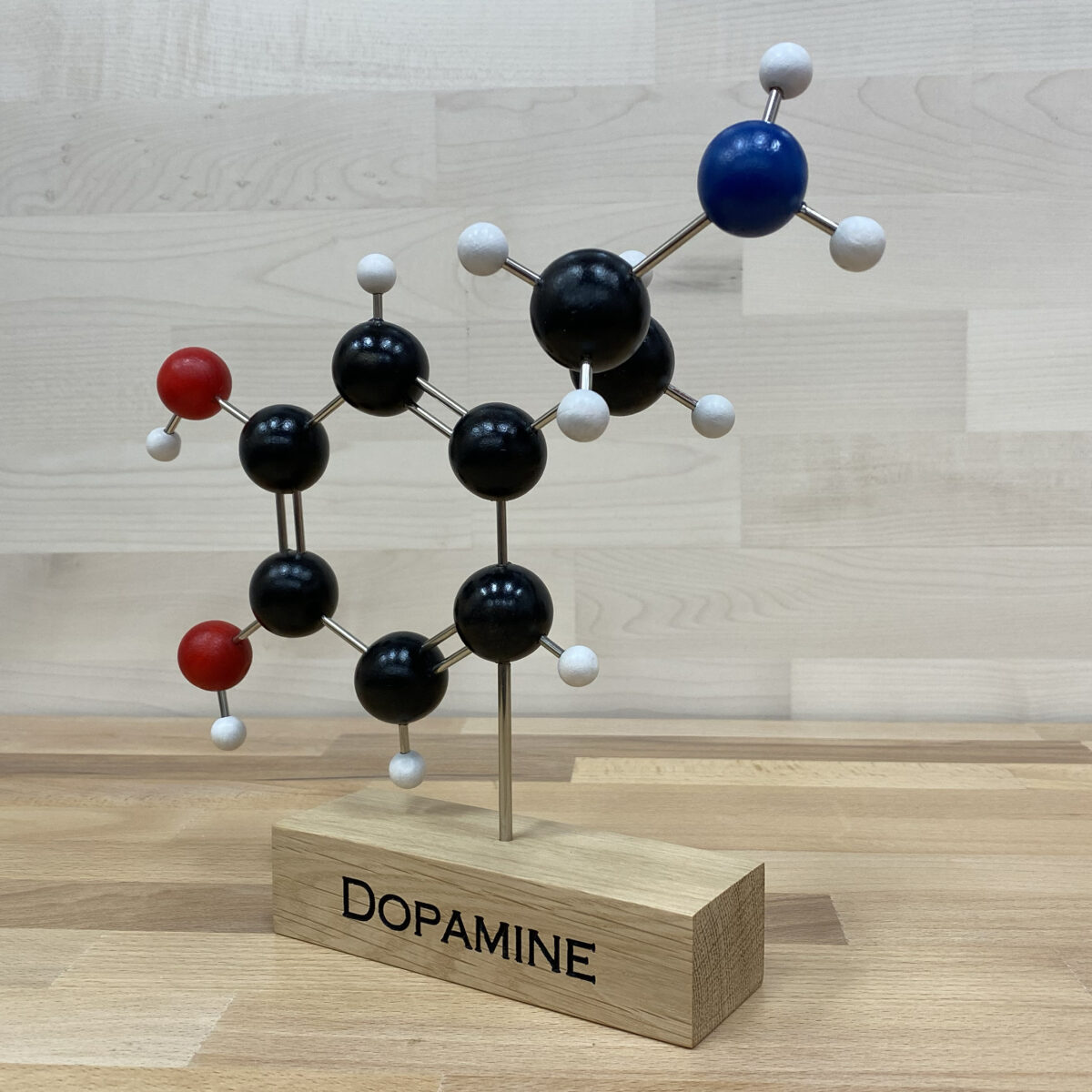 Dopamine molecule model