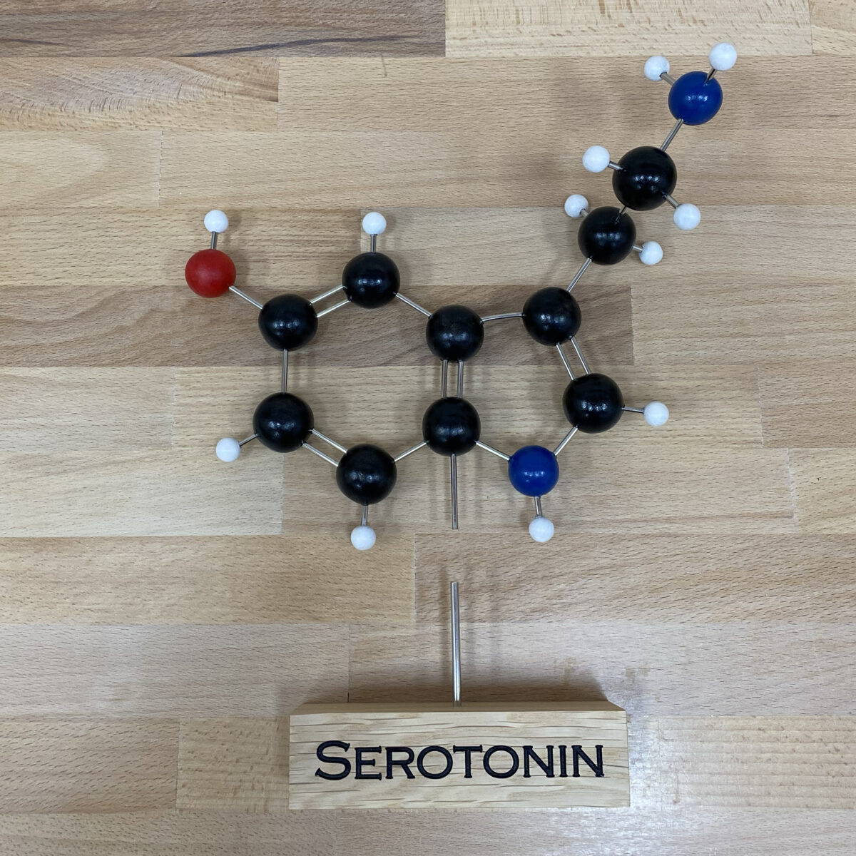 Serotonin molecule model